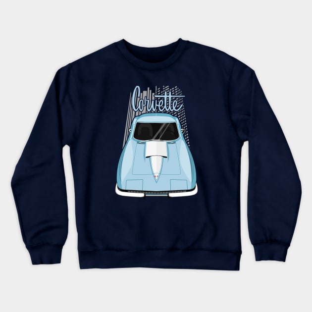 Corvette C2 - Blue Crewneck Sweatshirt by V8social